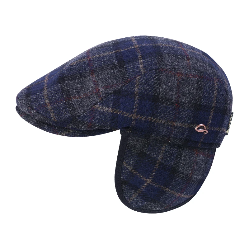 Göttmann Flatcap Jackson Oorkleppen | Grijs Geruit | www.pietkoopmans.nl
