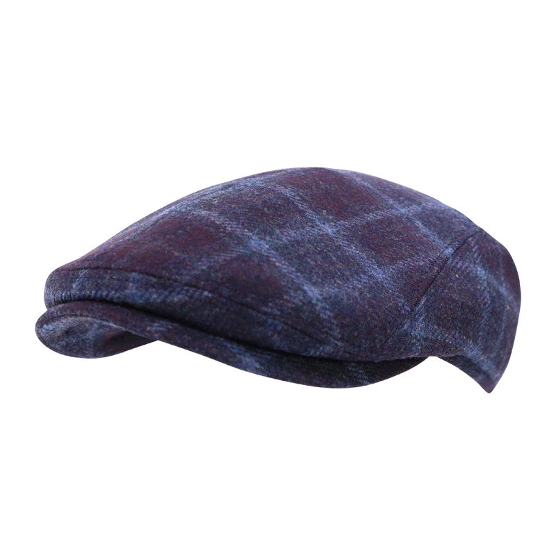 Göttmann Flatcap Jackson Oorkleppen | Bordeaux Geruit | www.pietkoopmans.nl
