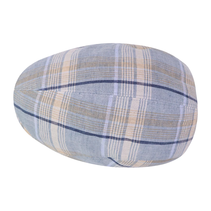 Göttmann Flatcap Jackson | Linnen Geruit | www.pietkoopmans.nl