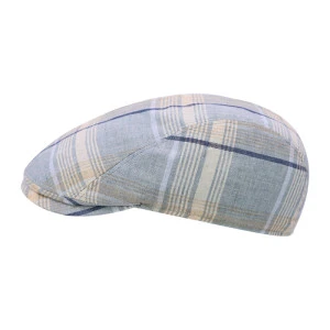 Göttmann Flatcap Jackson | Linnen Geruit