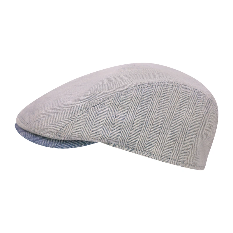 Göttmann Flatcap Jackson | Linnen Soft Grey | www.pietkoopmans.nl