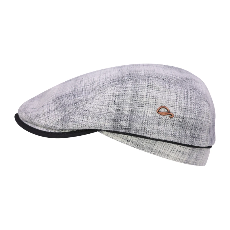 Göttmann Flatcap Xavier | Linnen Light Grey | www.pietkoopmans.nl