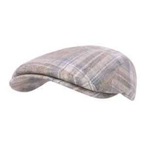 Göttmann Flatcap Richmond | Linnen Beige Geruit