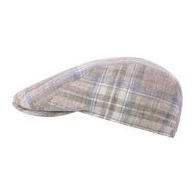 Göttmann Flatcap Richmond | Linnen Beige Geruit