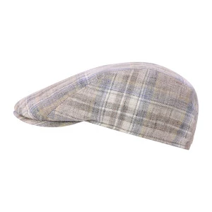 Göttmann Flatcap Richmond | Linnen Beige Geruit