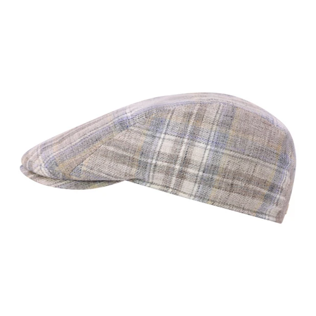 Göttmann Flatcap Richmond | Linnen Beige Geruit | www.pietkoopmans.nl