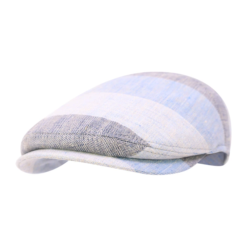 Göttmann Flatcap Linnen | Haywood Blue Stripe | www.pietkoopmans.nl