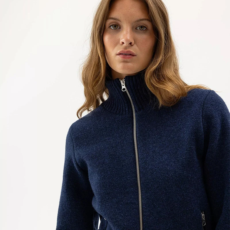 Holebrook Windblocker Claire Vest Dames | Blauw Melange | www.pietkoopmans.nl