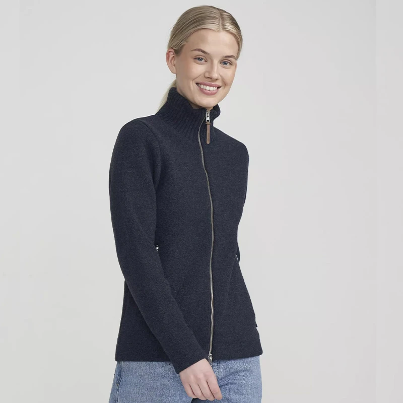 Holebrook Windblocker Claire  Vest Dames | Donker Jeans | www.pietkoopmans.nl