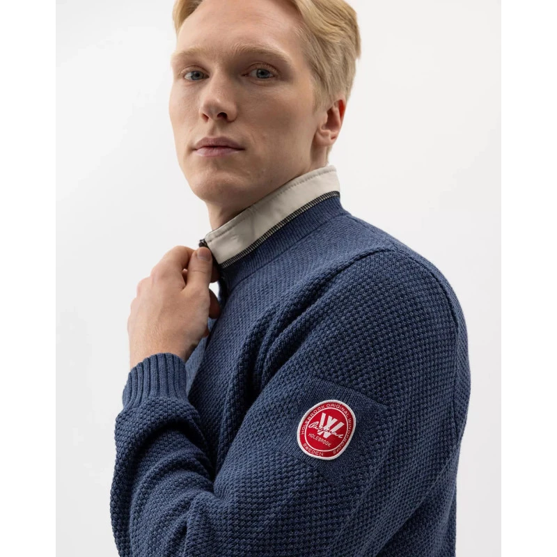 Holebrook Classic Trui | Windblocker Chambray | www.pietkoopmans.nl