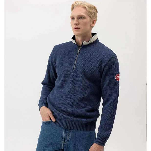 Holebrook Classic Trui | Windblocker Chambray | www.pietkoopmans.nl