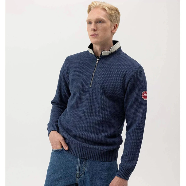 Holebrook Classic Trui | Windblocker Chambray | www.pietkoopmans.nl