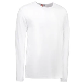 T-Shirt Lange Mouw Interlock | Wit