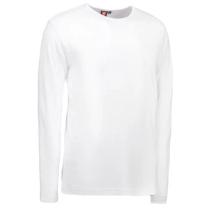 T-Shirt Lange Mouw Interlock | Wit