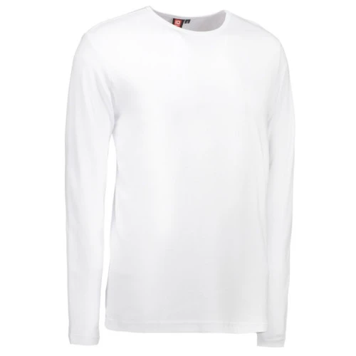 T-Shirt Lange Mouw Interlock | Wit | www.pietkoopmans.nl