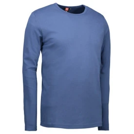 T-Shirt Lange Mouw Interlock | Indigo