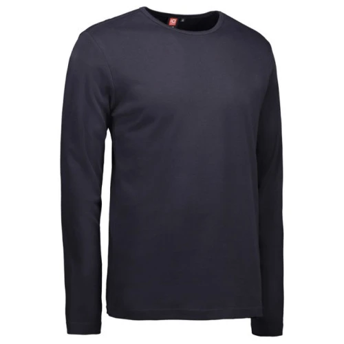 T-Shirt Lange Mouw Interlock | Navy | www.pietkoopmans.nl
