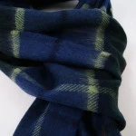 John Hanly Shawl Merino | Groen Raf Geblokt | www.pietkoopmans.nl
