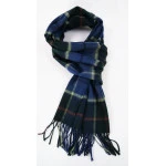 John Hanly Shawl Merino | Groen Raf Geblokt | www.pietkoopmans.nl