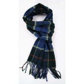 John Hanly Shawl Merino | Groen Raf Geblokt