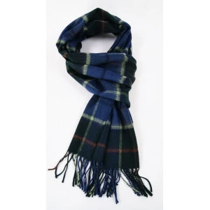 John Hanly Shawl Merino | Groen Raf Geblokt