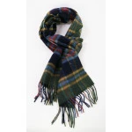 John Hanly Shawl Wol Geweven | Geel Navy Geruit | www.pietkoopmans.nl