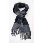 John Hanly Shawl Wol Geweven | Grijs Antra Geruit| www.pietkoopmans.nl