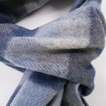 John Hanly Shawl Wol Geweven | Lichtblauw Blauw Geruit | www.pietkoopmans.nl