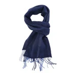 John Hanly Shawl | Marine Blauw Visgraat | www.pietkoopmans.nl