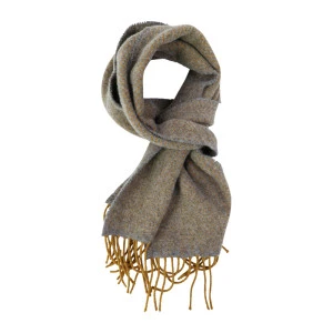 John Hanly Shawl | Geel Grijs Visgraat 