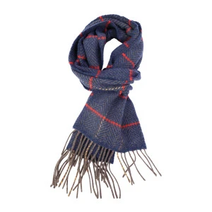 John Hanly Shawl | Rood Marine Visgraat 