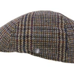 Lierys Flatcap | Bordeaux Camel  Geruit | www.pietkoopmans.nl 