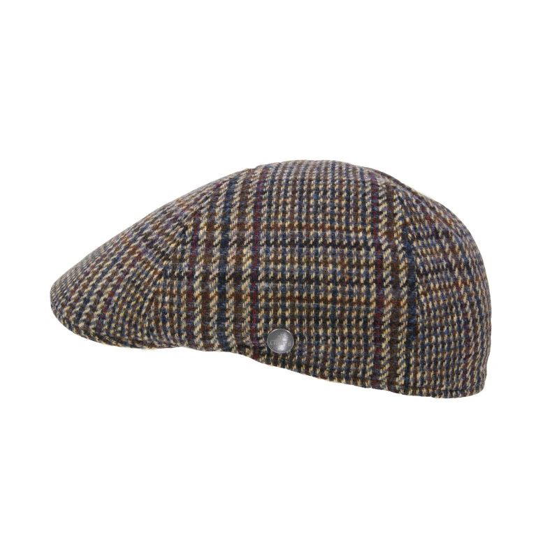 Lierys Flatcap | Bordeaux Camel  Geruit | www.pietkoopmans.nl 