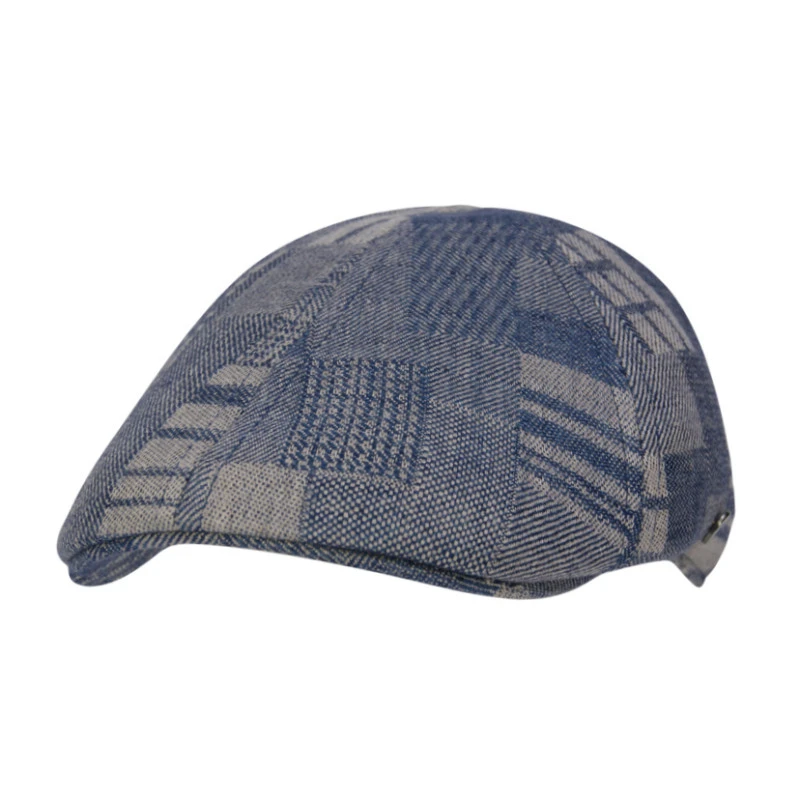 Lierys Flatcap | Linnen Patchwork | www.pietkoopmans.nl 
