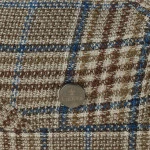 Lierys Zomer Flatcap | Camel Blauw Geruit | www.pietkoopmans.nl