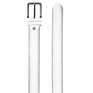 Lindenmann Lederen Riem Casual | White