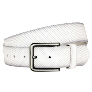 Lindenmann Lederen Riem Casual | White