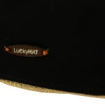 Luckyhat Flat Cap | Zwart Goud | www.pietkoopmans.nl