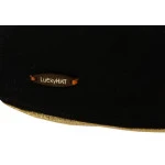 Luckyhat Flat Cap | Zwart Goud | www.pietkoopmans.nl