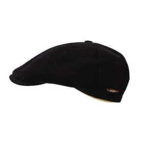 Luckyhat Flat Cap | Zwart Goud