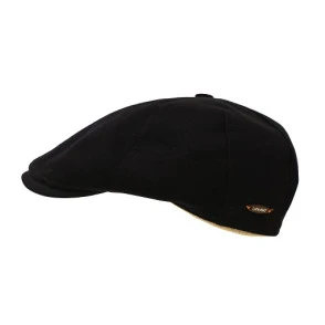 Luckyhat Flat Cap | Zwart Goud | www.pietkoopmans.nl