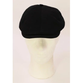 Luckyhat Flat Cap | Zwart Zilver