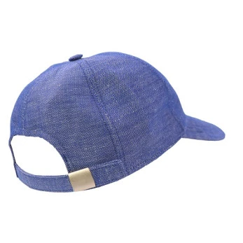 LuckyHat Baseball Cap Linnen | Blauw | www.pietkoopmans.nl