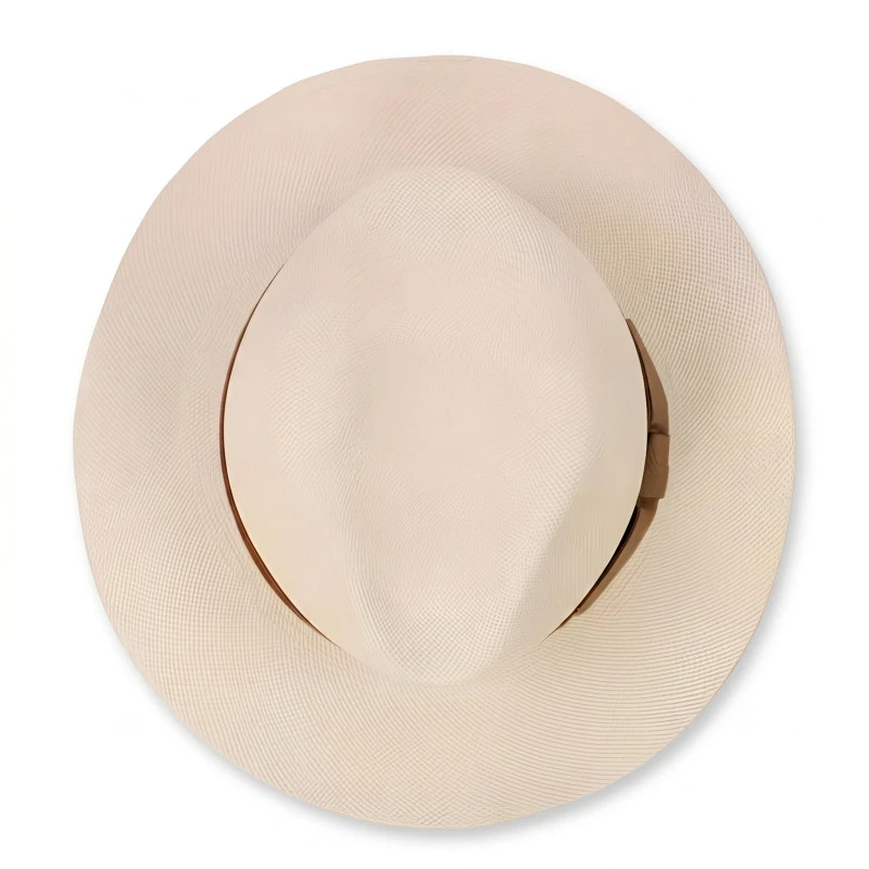 LuckyHat Panama Hoed | Zwart Raf Cognac | www.pietkoopmans.nl