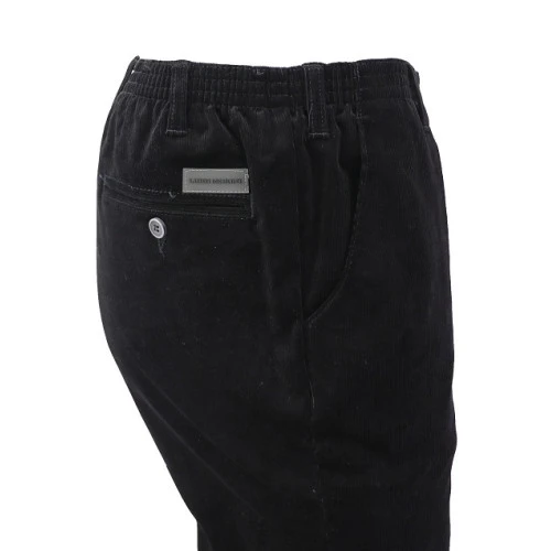 Piet Elastische Taille Ribbroek | Katoen Zwart