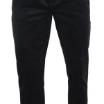 Piet Elastische Taille Ribbroek | Katoen Zwart