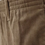 Piet Elastische Taille Ribbroek | Katoen Camel | www.pietkoopmans.nl