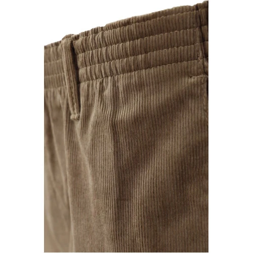 Piet Elastische Taille Ribbroek | Katoen Camel | www.pietkoopmans.nl