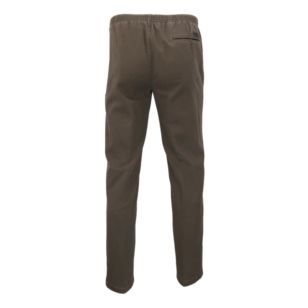 Elastische Taille Broek | BruinThermo | www.pietkoopmans.nl