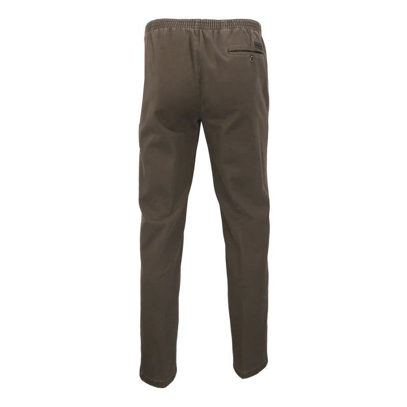 Elastische Taille Broek | BruinThermo | www.pietkoopmans.nl